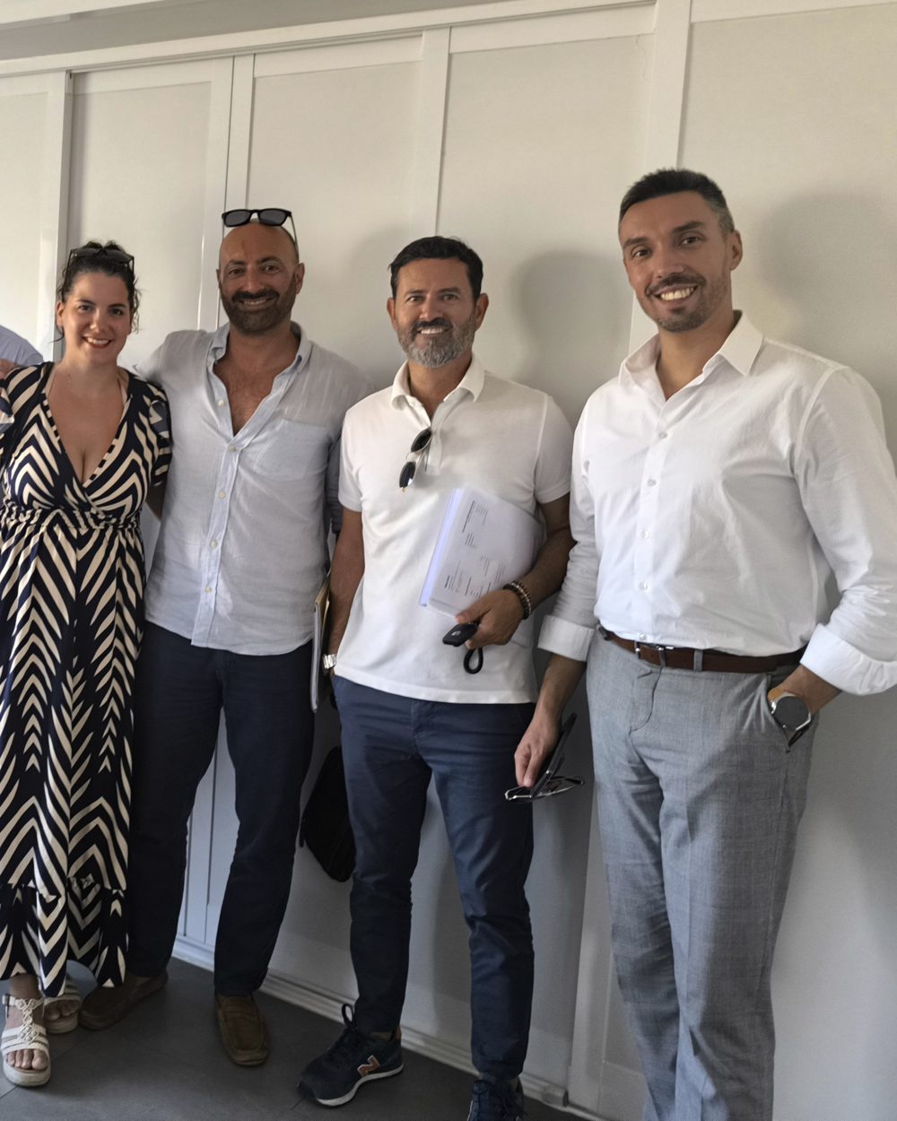 Italian and French couple celebrate home purchase in Portugal with Diogo Almeida